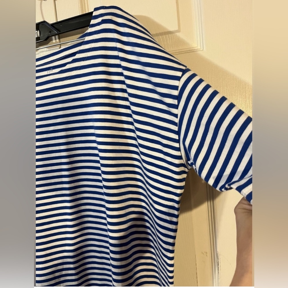J.Jill Love Linen Embroidered Tunic Luxe Suprima Elbow Sleeve Tee(L) Boho Flowy - Picture 10 of 12